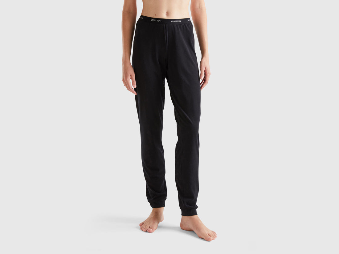 Trousers With Elastic Logo