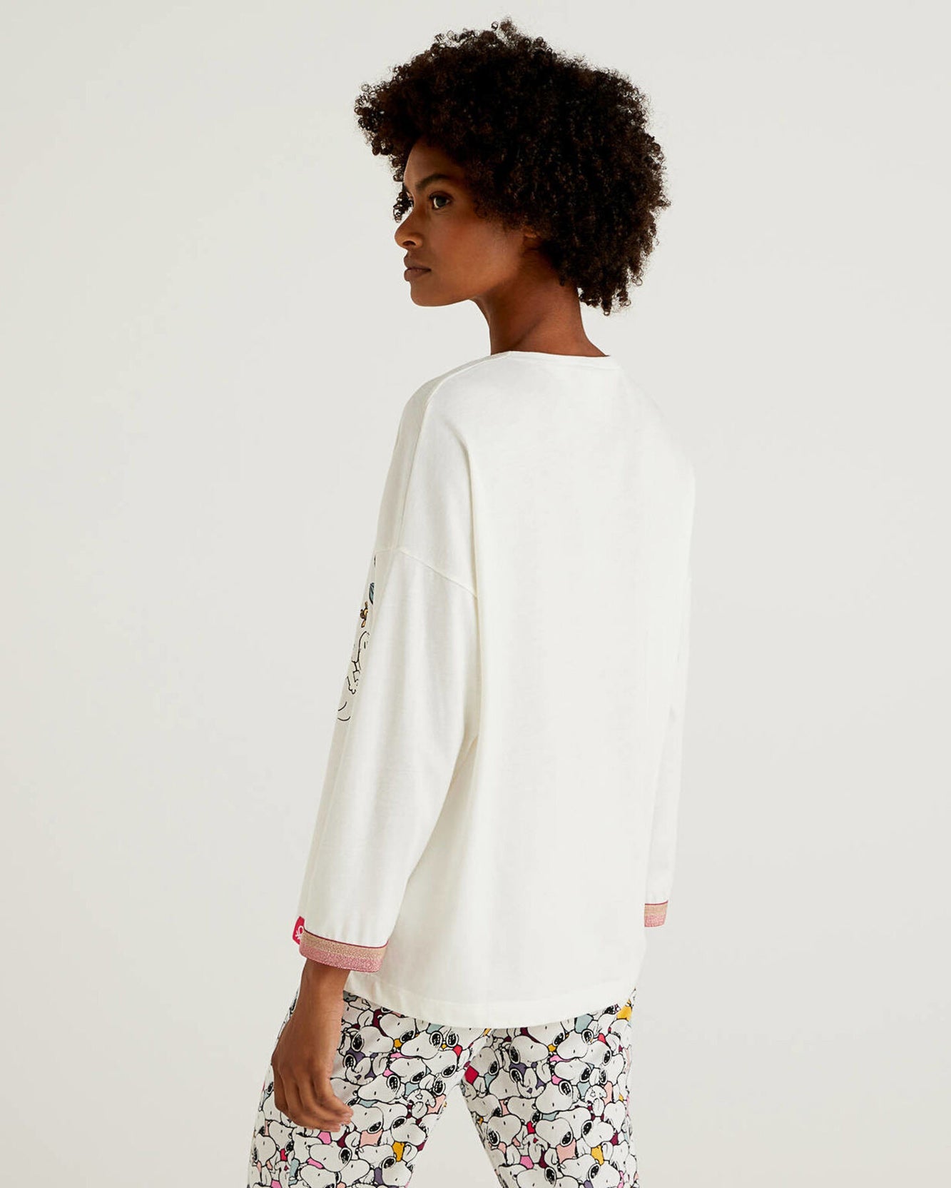White T-Shirt L/S Benetton