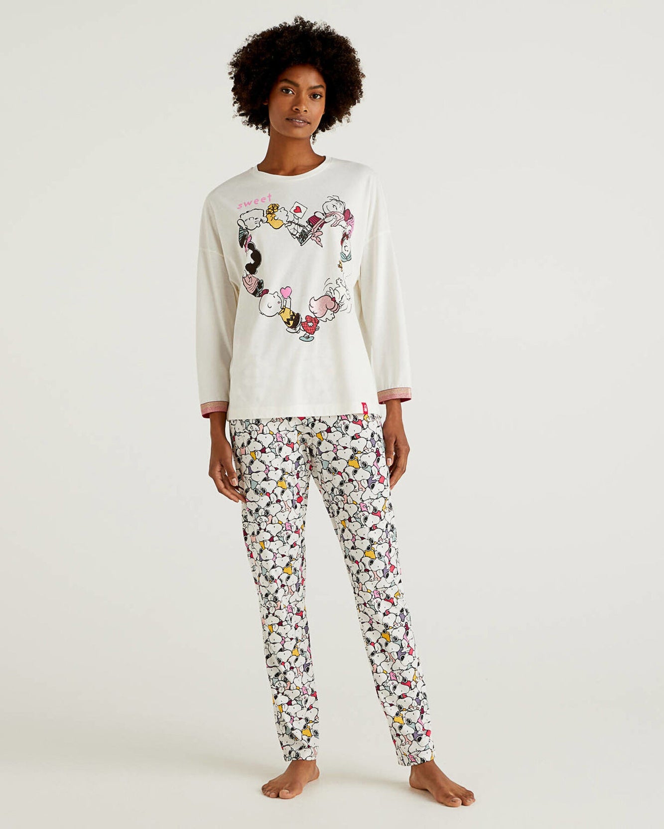 White T-Shirt L/S Benetton