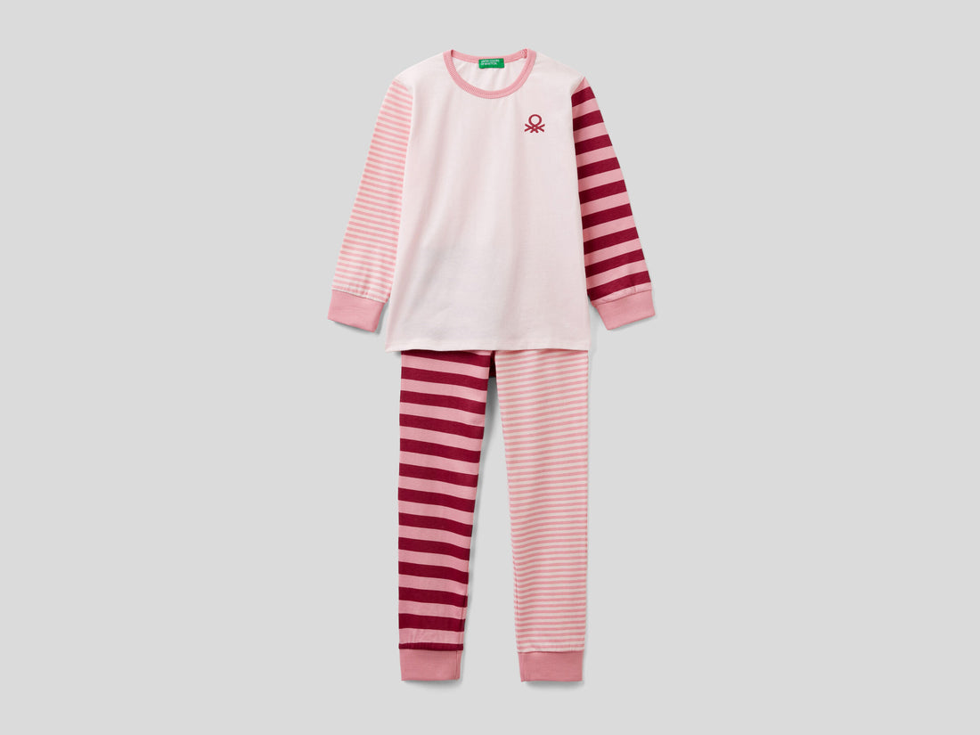 Striped Pyjamas In Warm Cotton