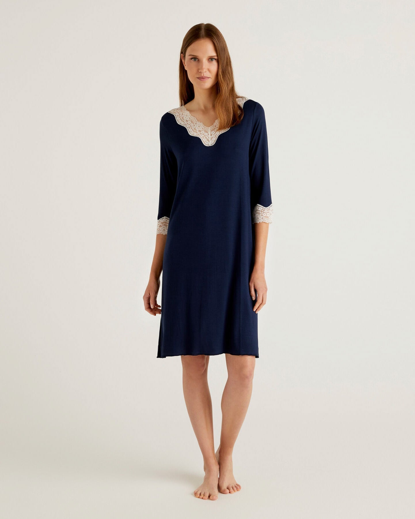 Dark Blue Dress Benetton