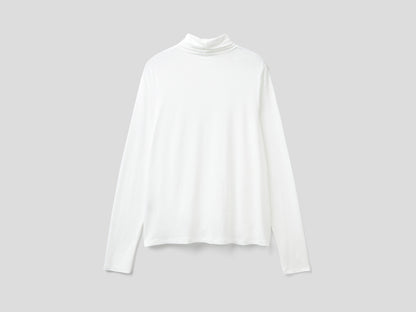 Turtleneck T-Shirt In Sustainable Stretch Viscose