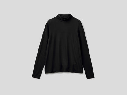 Turtleneck T-Shirt In Sustainable Stretch Viscose