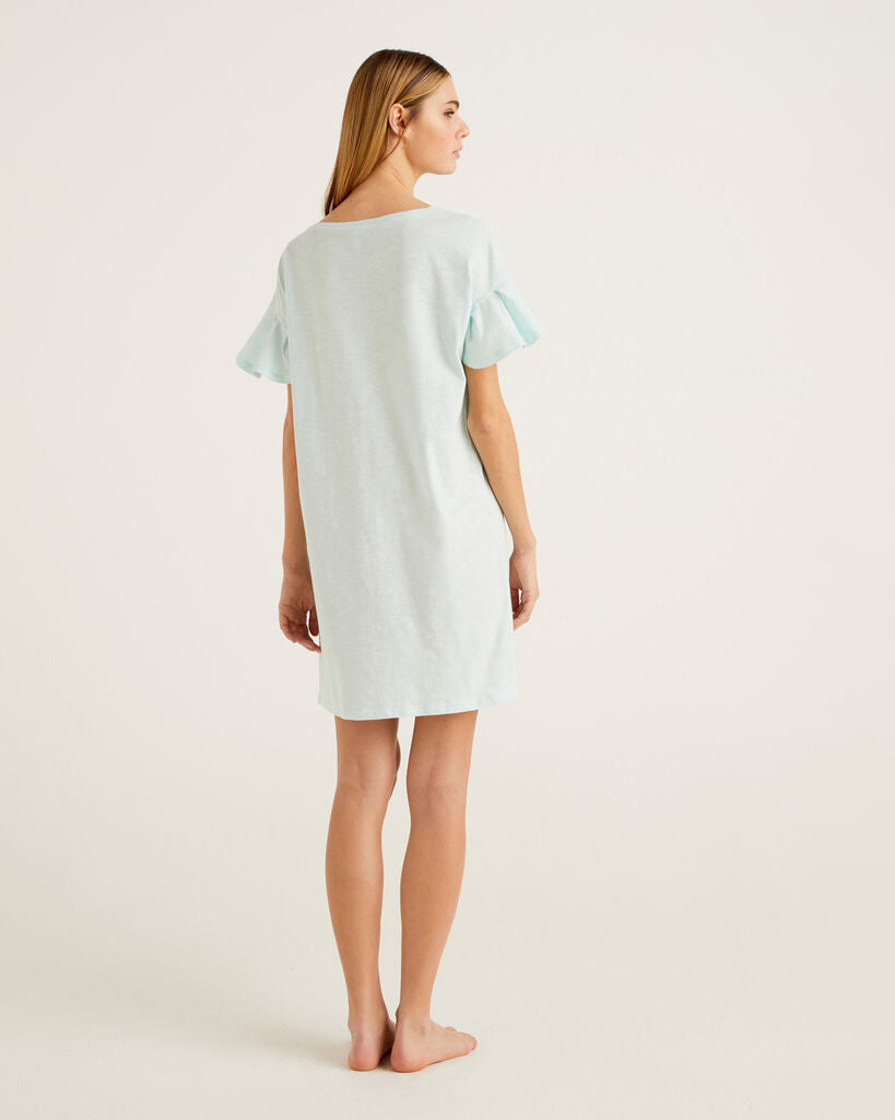Light Blue Night Dress Benetton