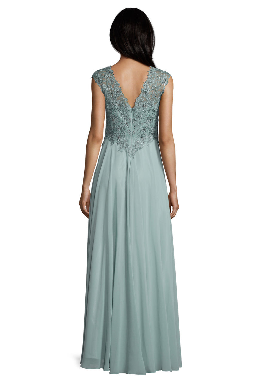 Middle Grey Dress Long Without Sleeve Vera Mont