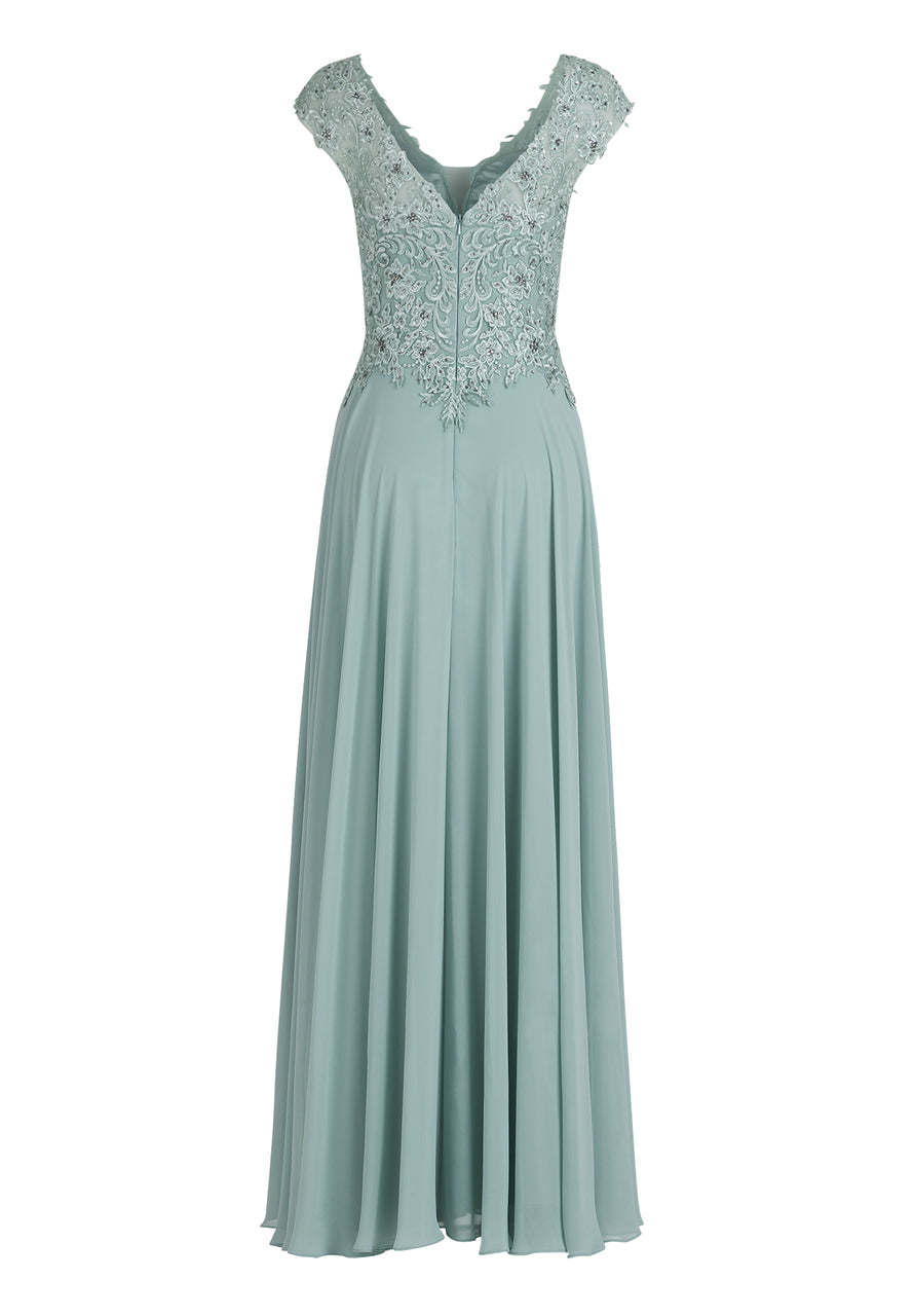 Middle Grey Dress Long Without Sleeve Vera Mont