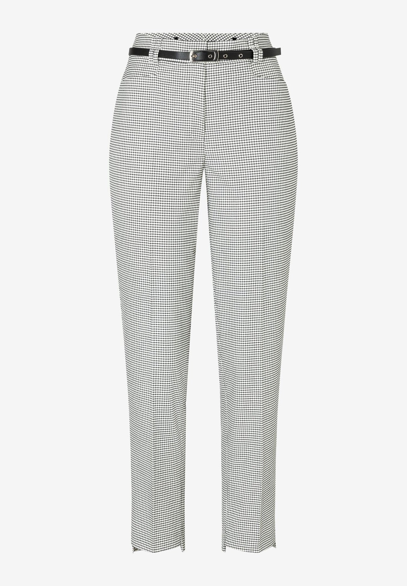 Ecru/Black Checked Trousers_41014010_2790_04