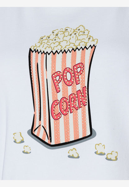 White T-Shirt With &quot;Popcorn&quot; Front Print_41020001_0010_04