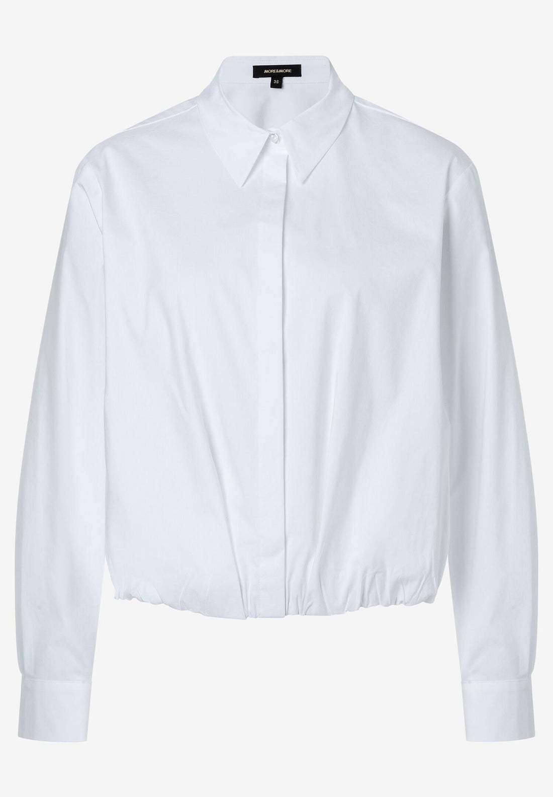 White Short Shirt Blouse_41022060_0010_02