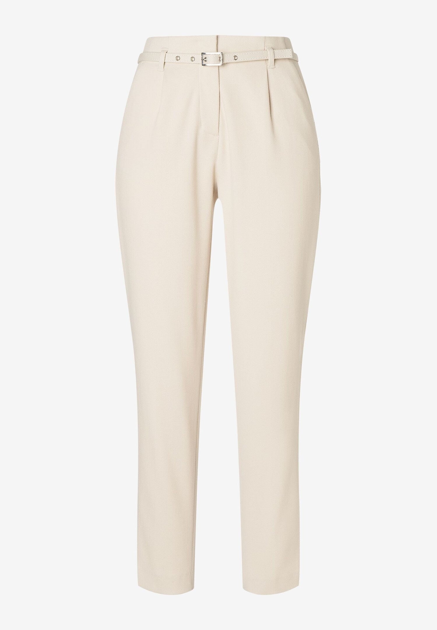 Almond Structured Suit Trousers With Belt_41024050_0036_03