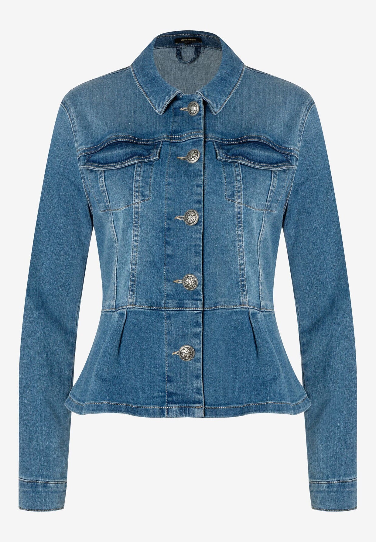 Denim Jacket With Peplum_41026250_0962_05