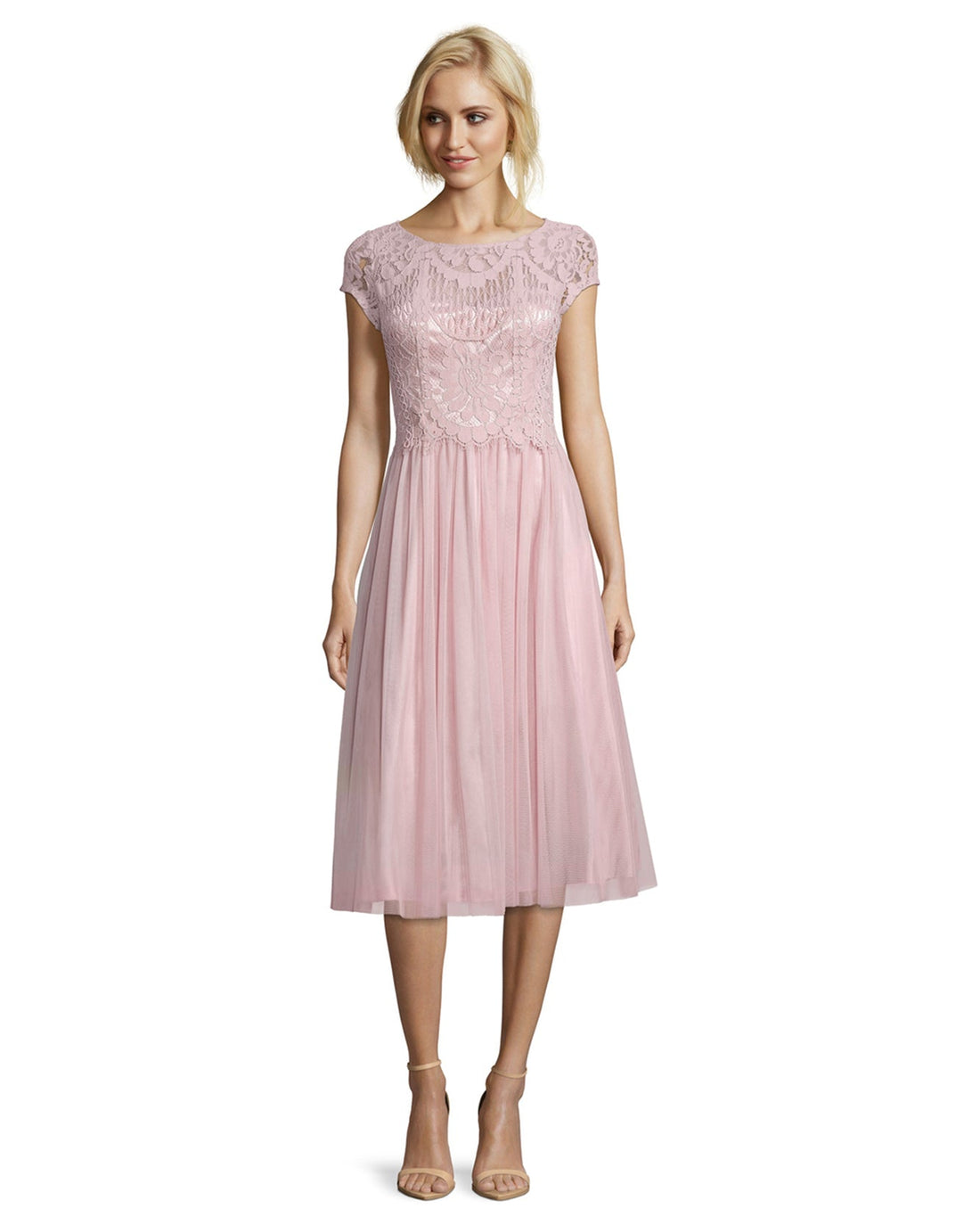 Pink Dress Short 1/2 Sleeve Vera Mont
