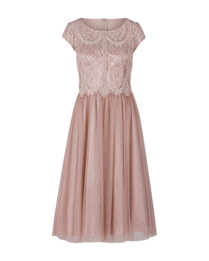 Pink Dress Short 1/2 Sleeve Vera Mont