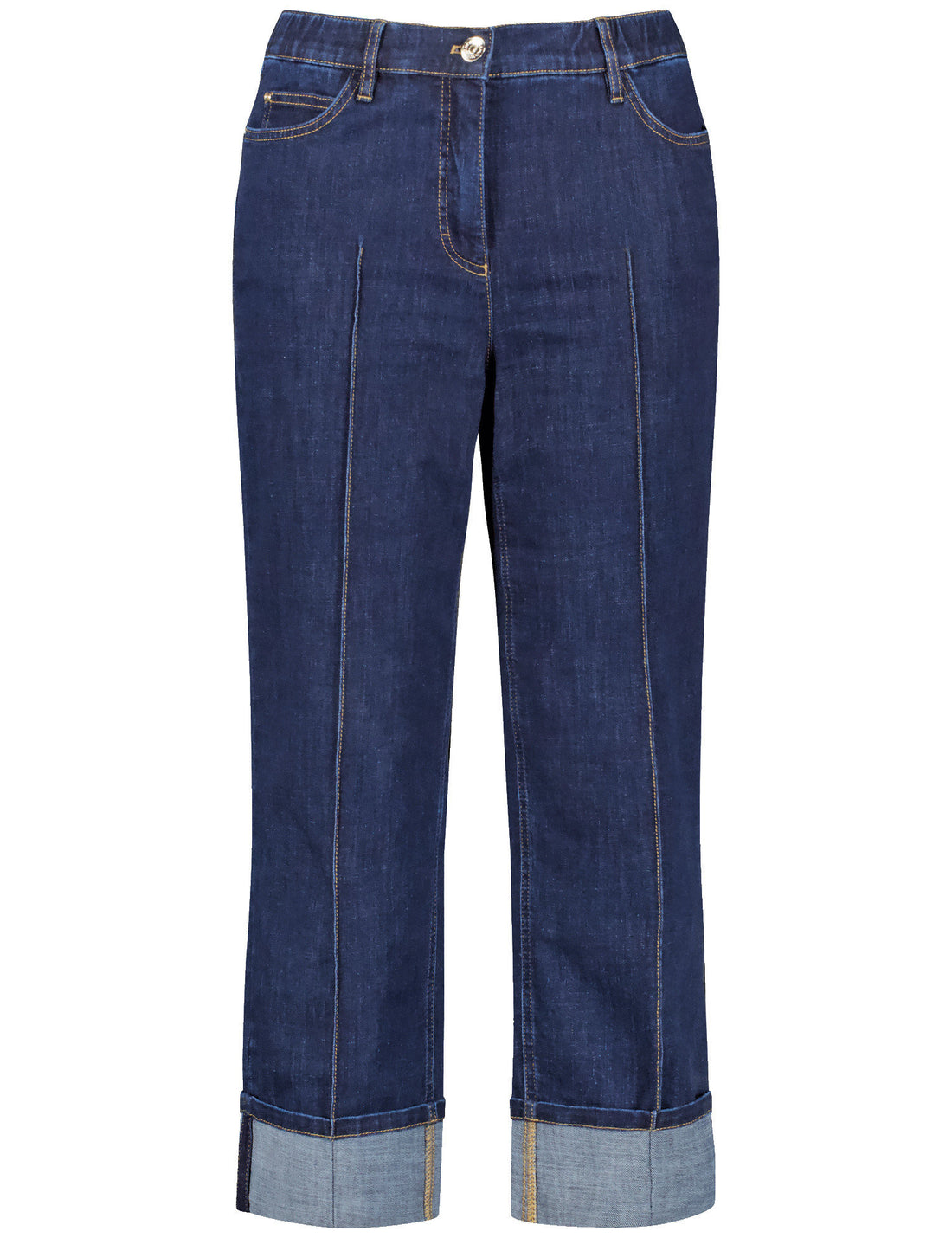 7/8-Length Jeans With Contrasting Topstitching_420039-21402_8999_02