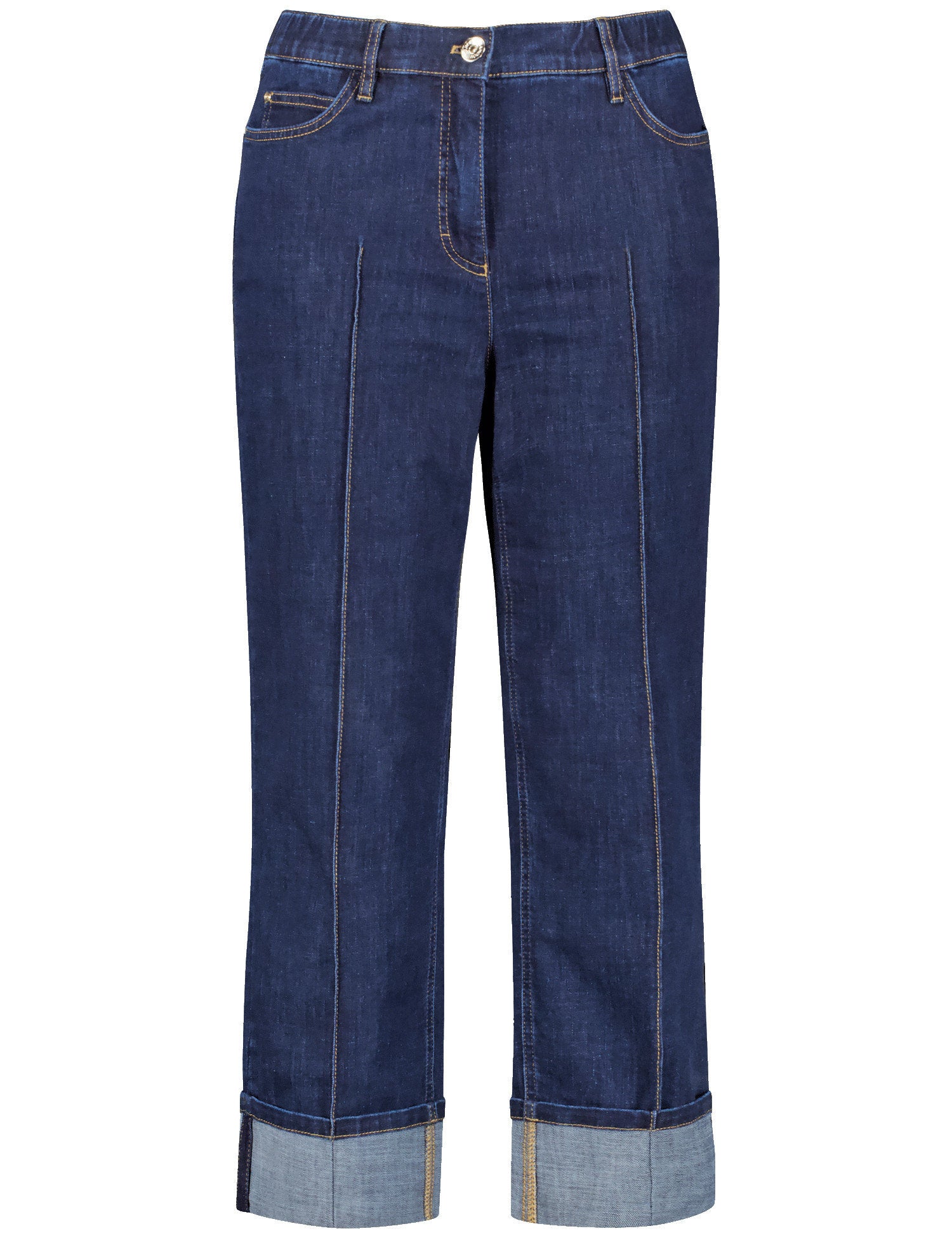 7/8-Length Jeans With Contrasting Topstitching_420039-21402_8999_02