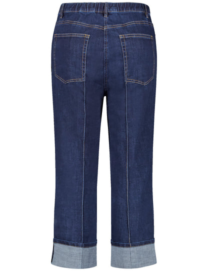 7/8-Length Jeans With Contrasting Topstitching_420039-21402_8999_03