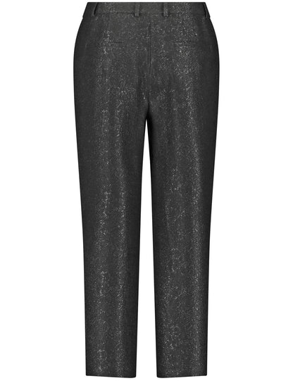 3-4-Length Trousers Made Of Shiny Jacquard_420433-11352_1100_03
