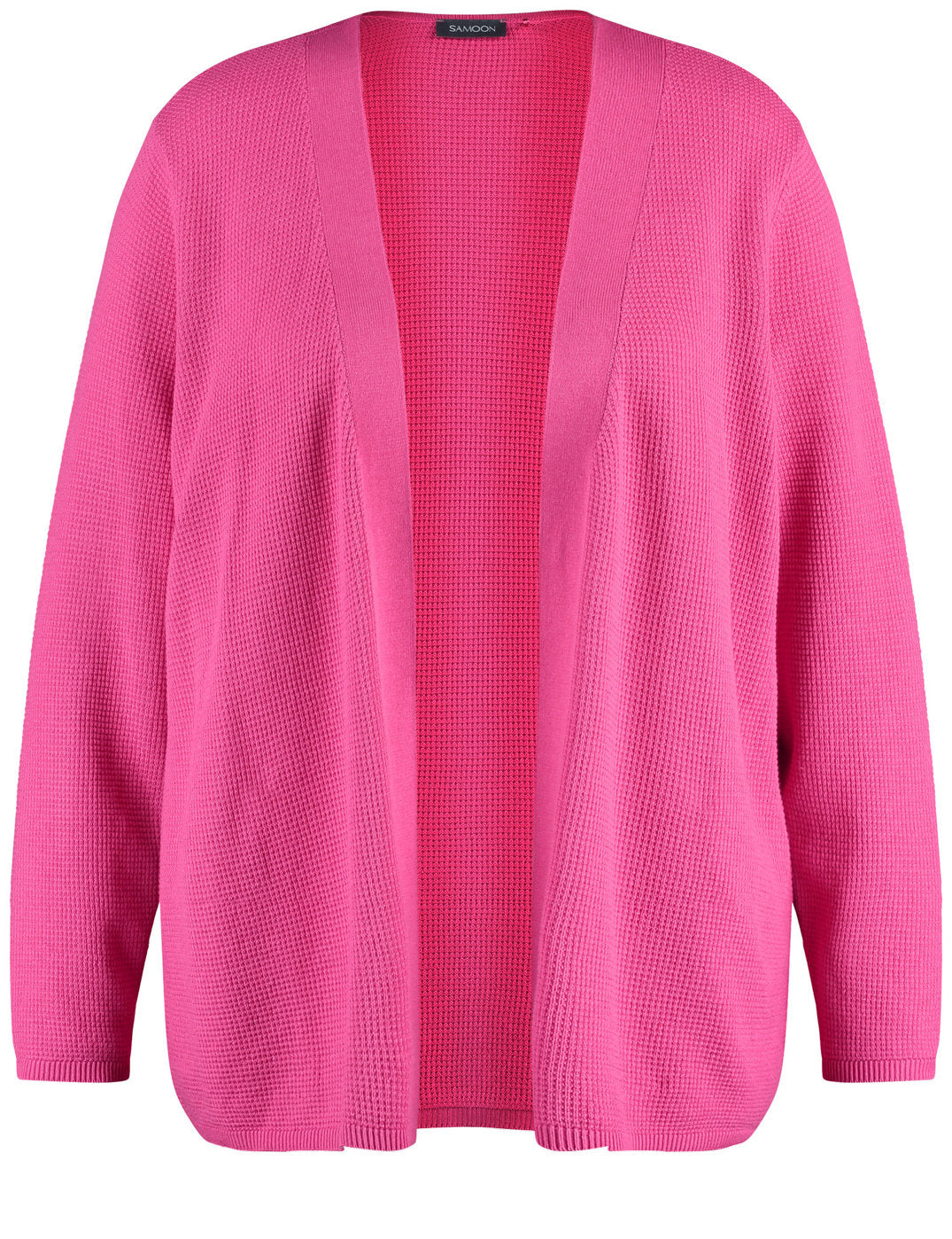Open Cardigan In A Textured Knit_432002-25103_3440_02