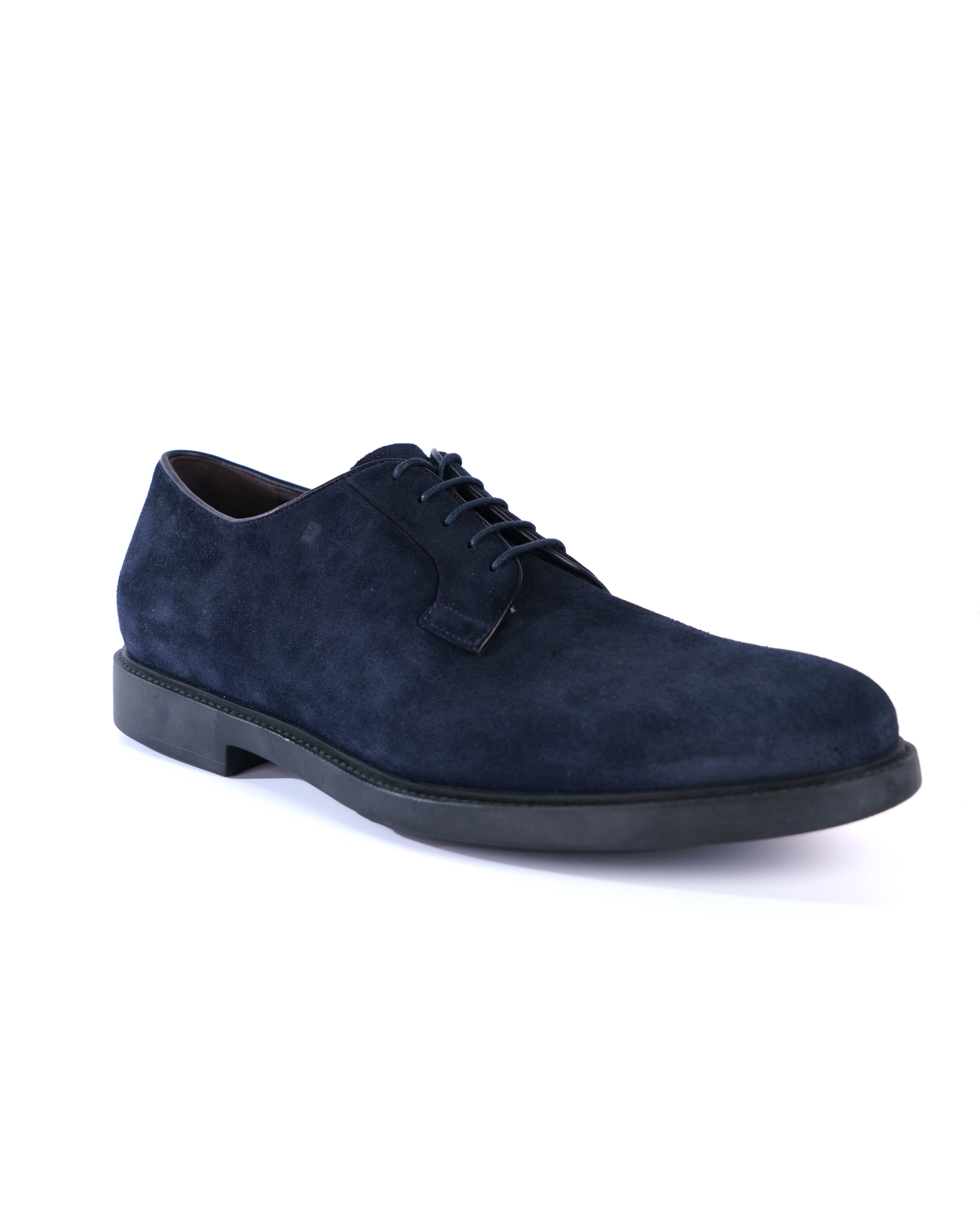 Blue Derby Shoes