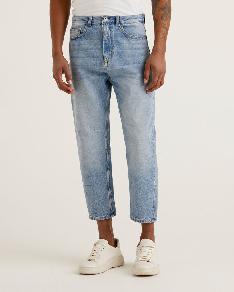 Light Blue Trousers Benetton