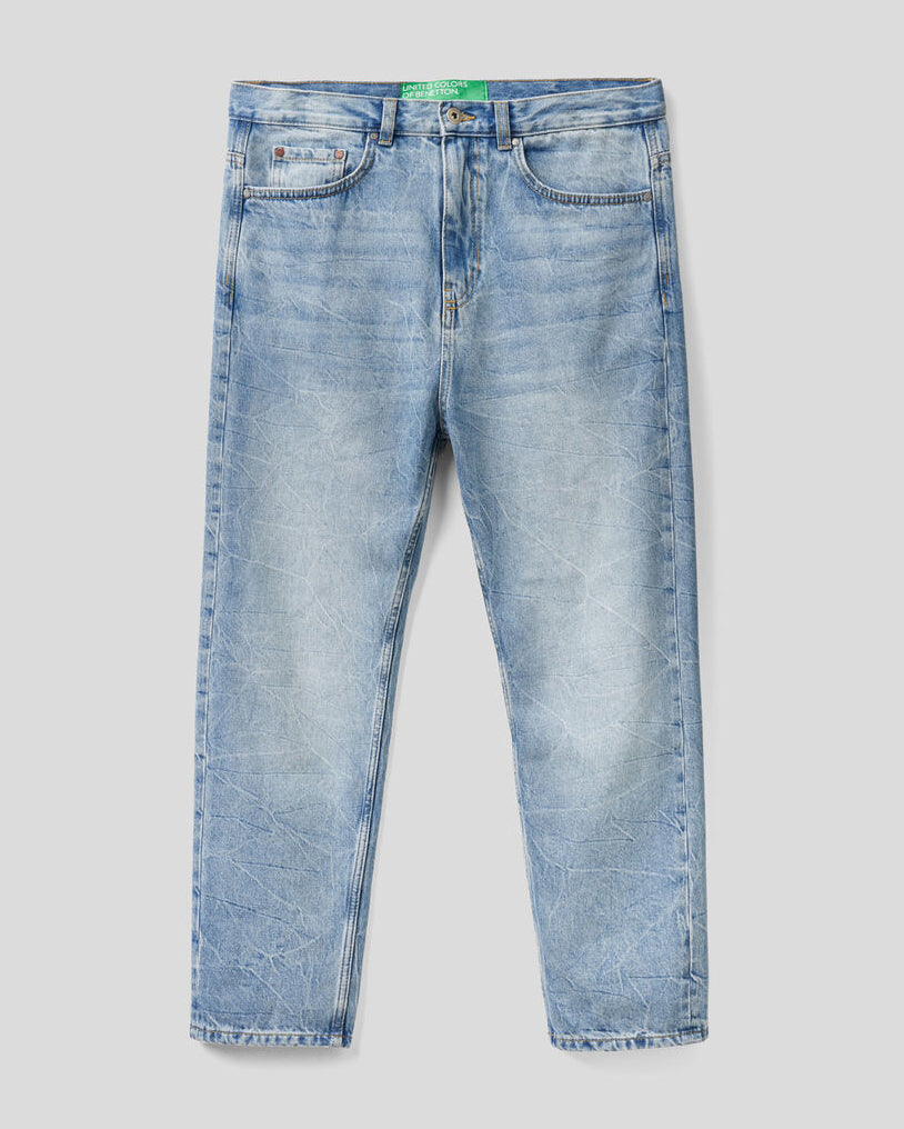 Light Blue Trousers Benetton