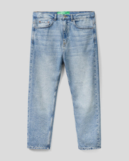 Light Blue Trousers Benetton