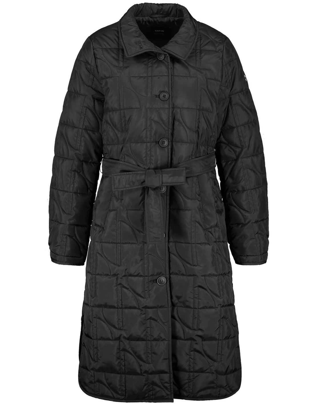 Black Coat With Rounded Hem Slits_450401-11701_1100_01