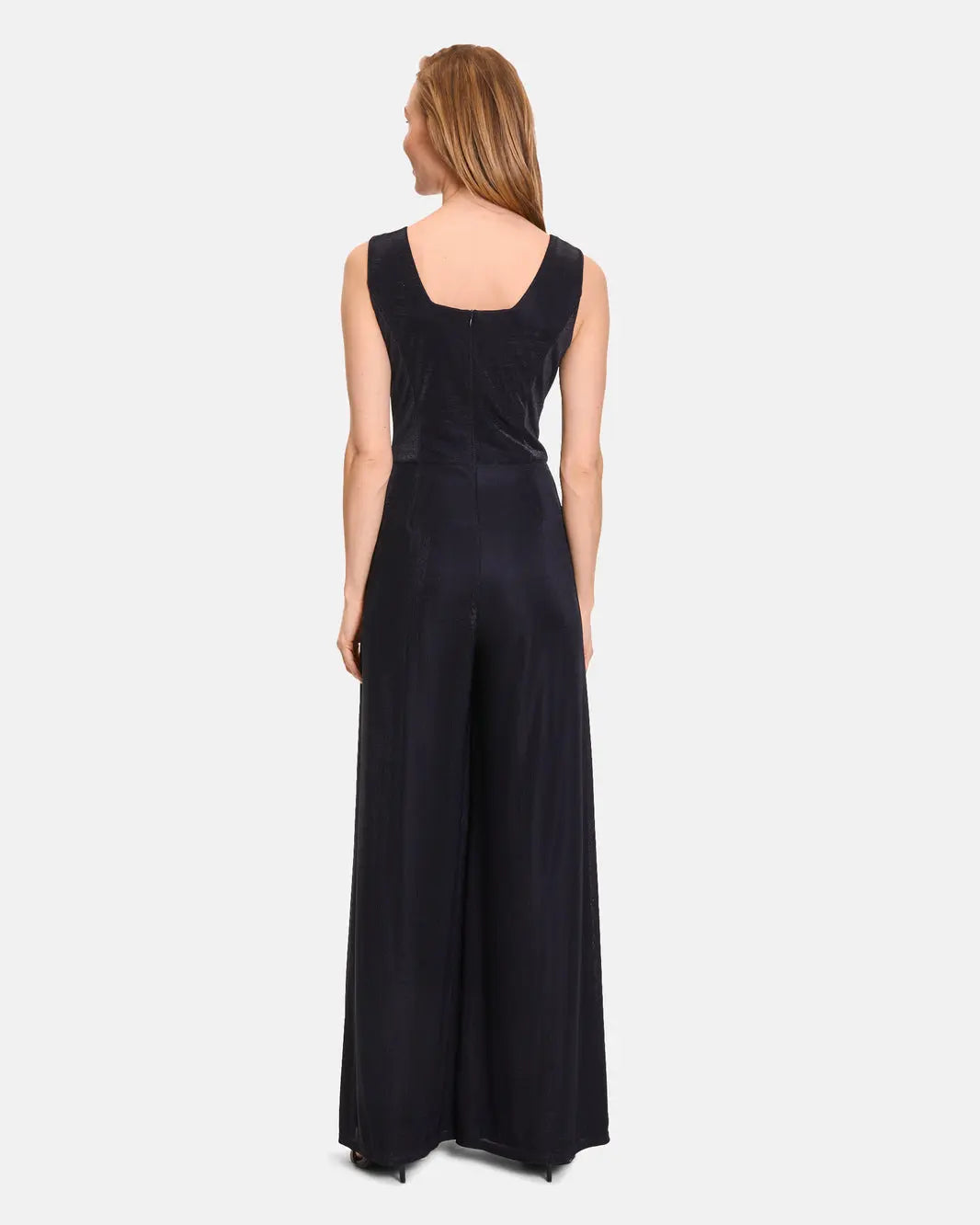 Dark Blue Jumpsuit Long Without Sleeve - BEVAVA