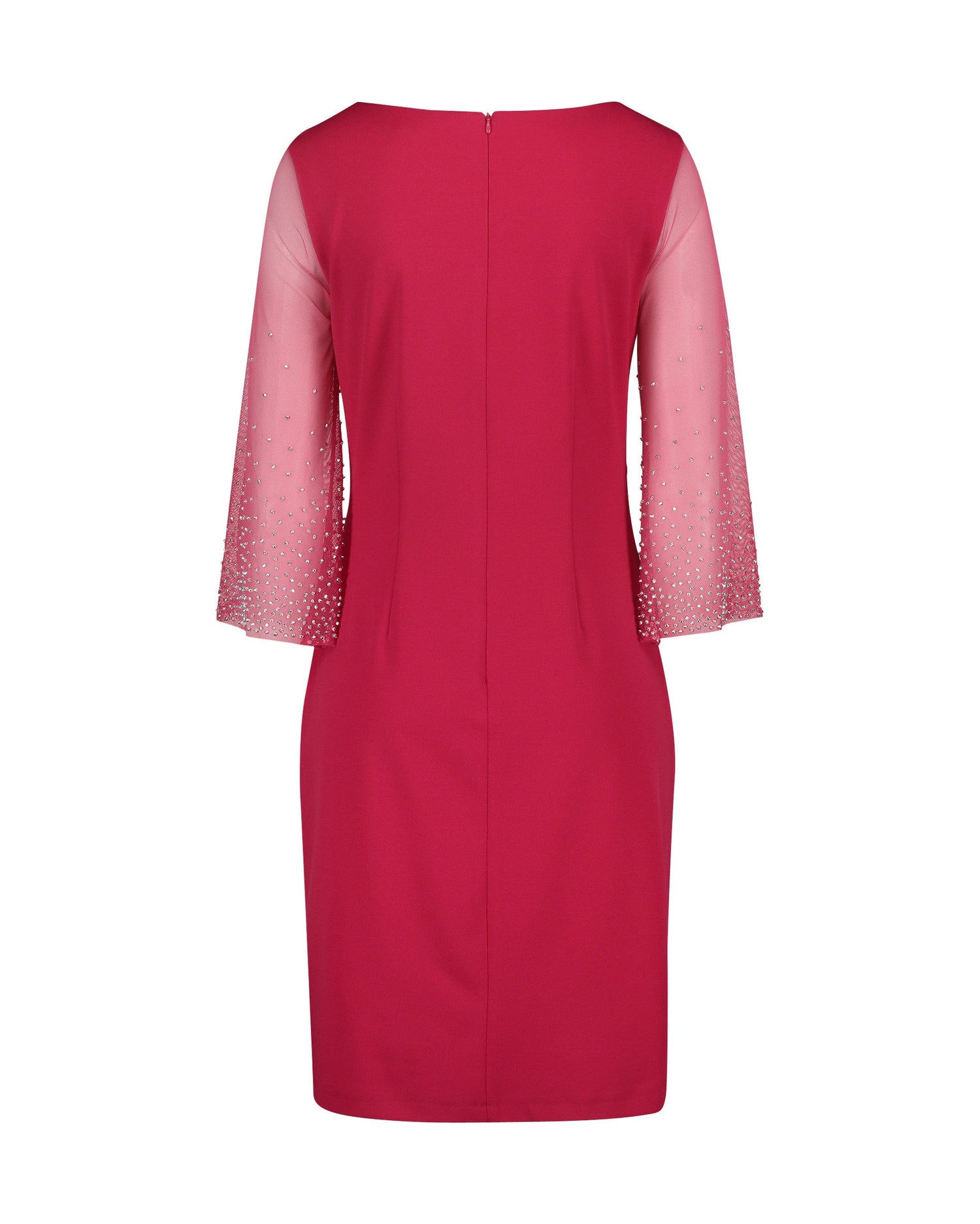 Red Dress Short 3/4 Sleeve Vera Mont