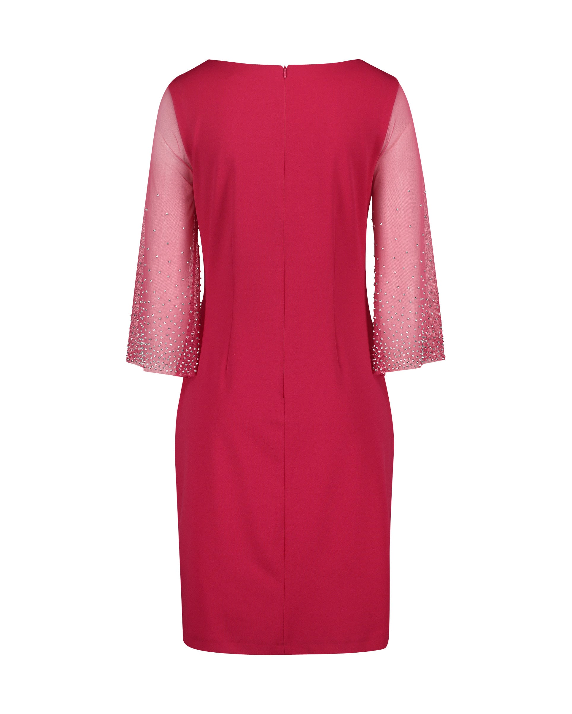 Red Dress Short 3/4 Sleeve Vera Mont