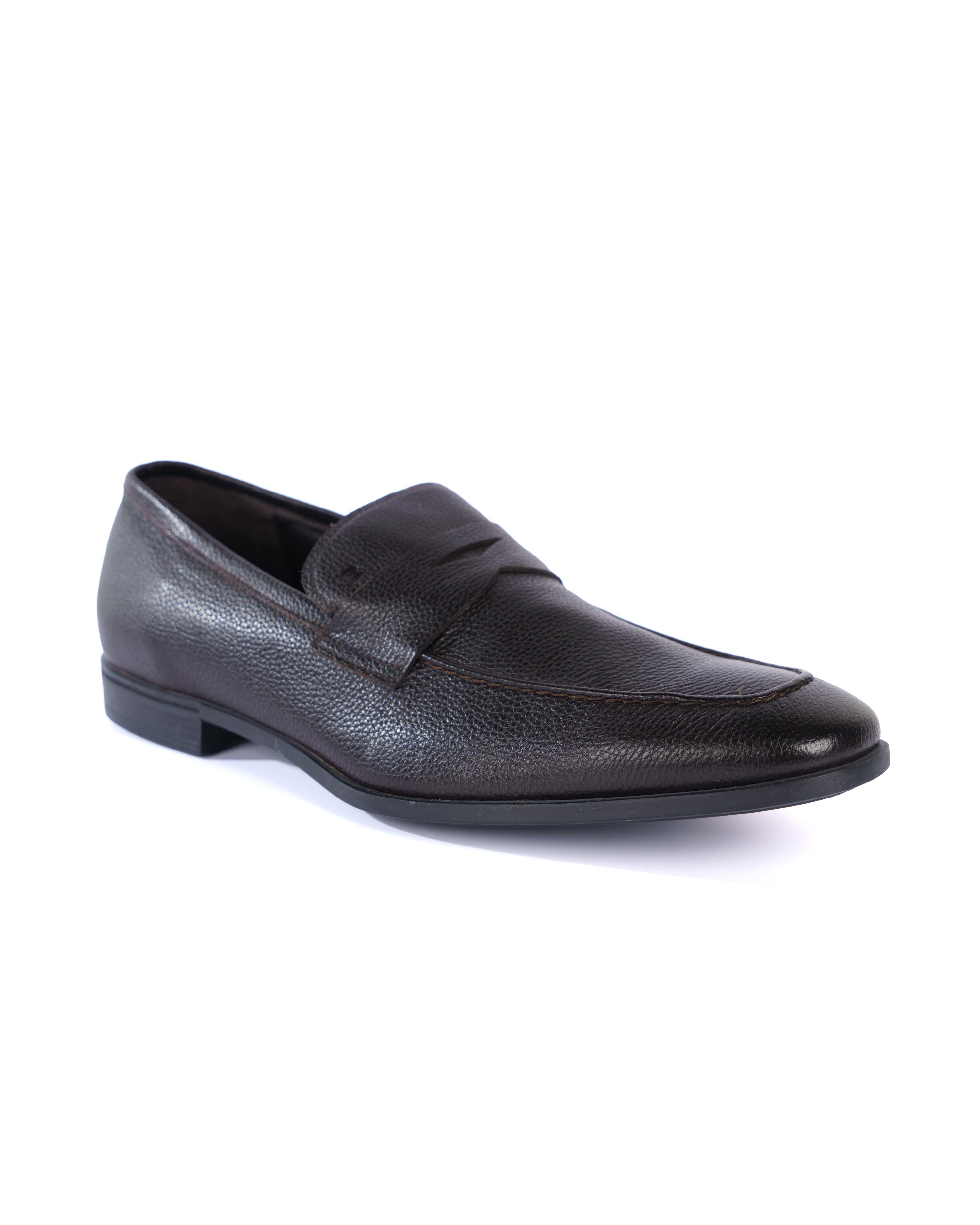 Grey Loafer Shoes - BEVAVA