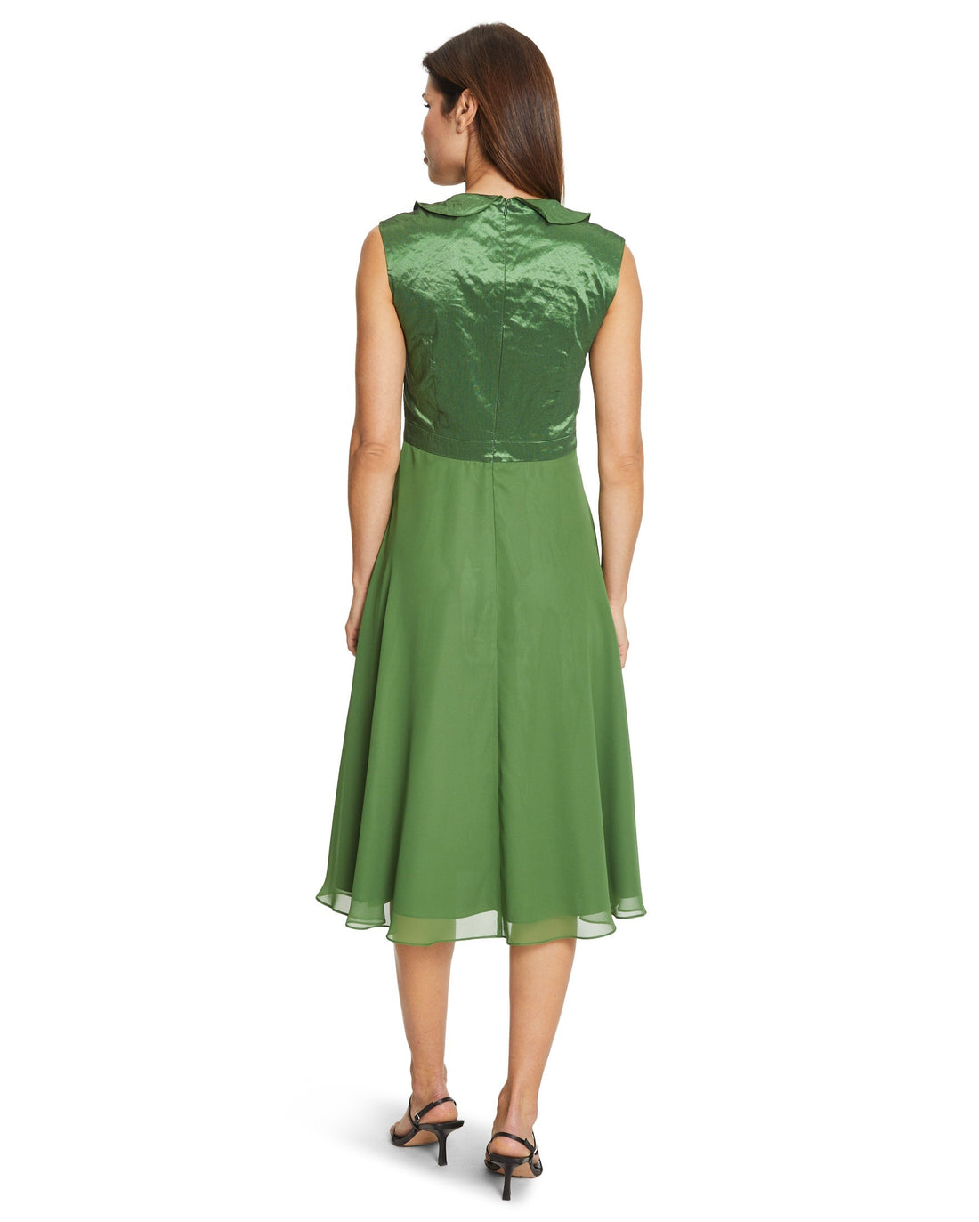 Green Dress Short Without Sleeve Vera Mont