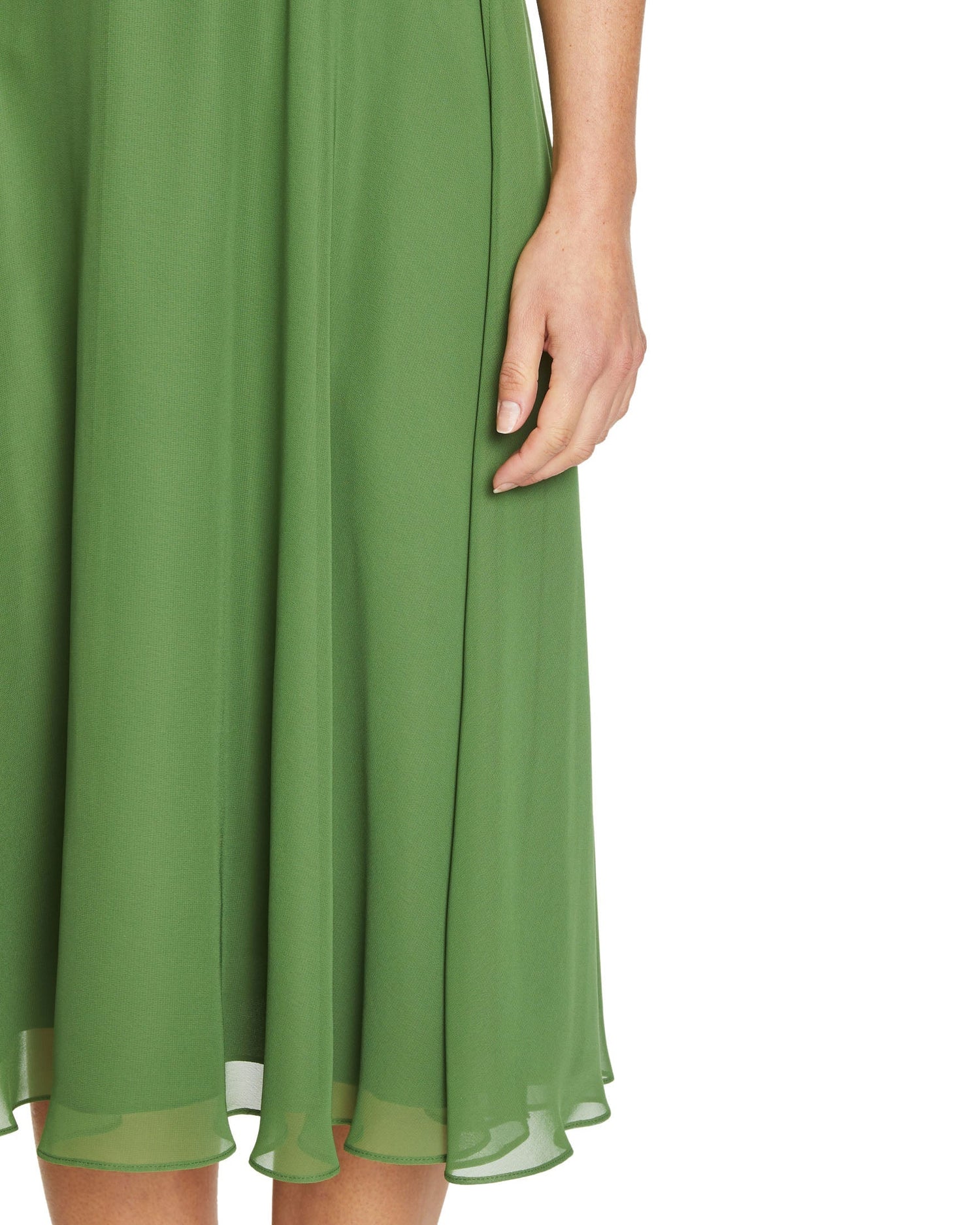 Green Dress Short Without Sleeve Vera Mont