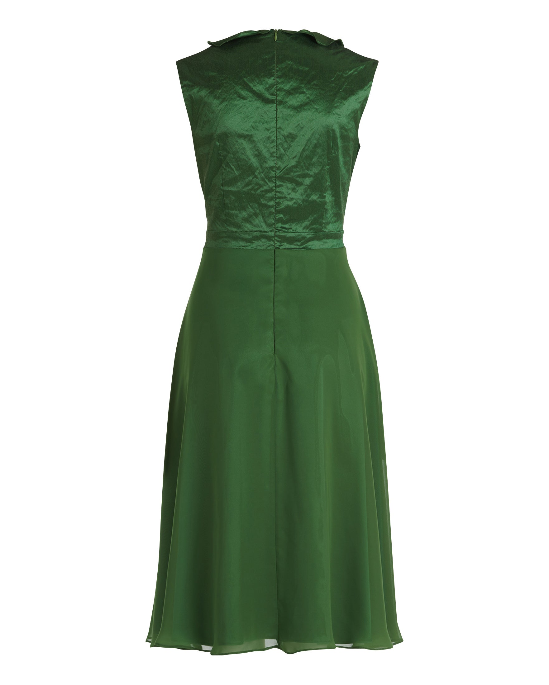 Green Dress Short Without Sleeve Vera Mont