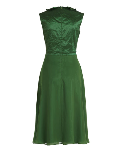 Green Dress Short Without Sleeve Vera Mont