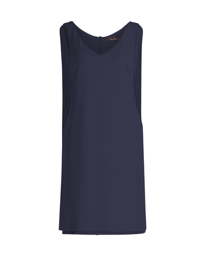 Dark Blue Dress Short Without Sleeve Vera Mont