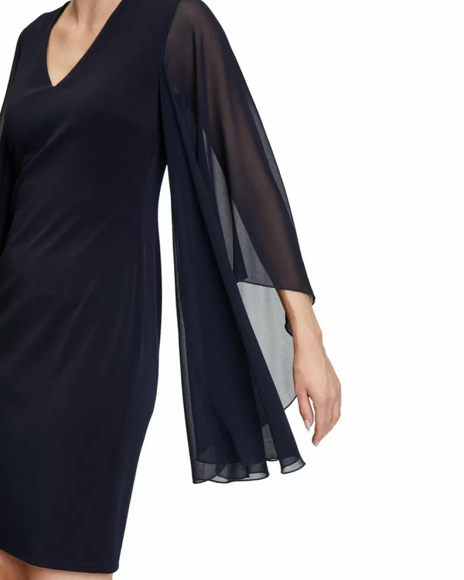 Dark Blue Dress Short 1/1 Sleeve Vera Mont