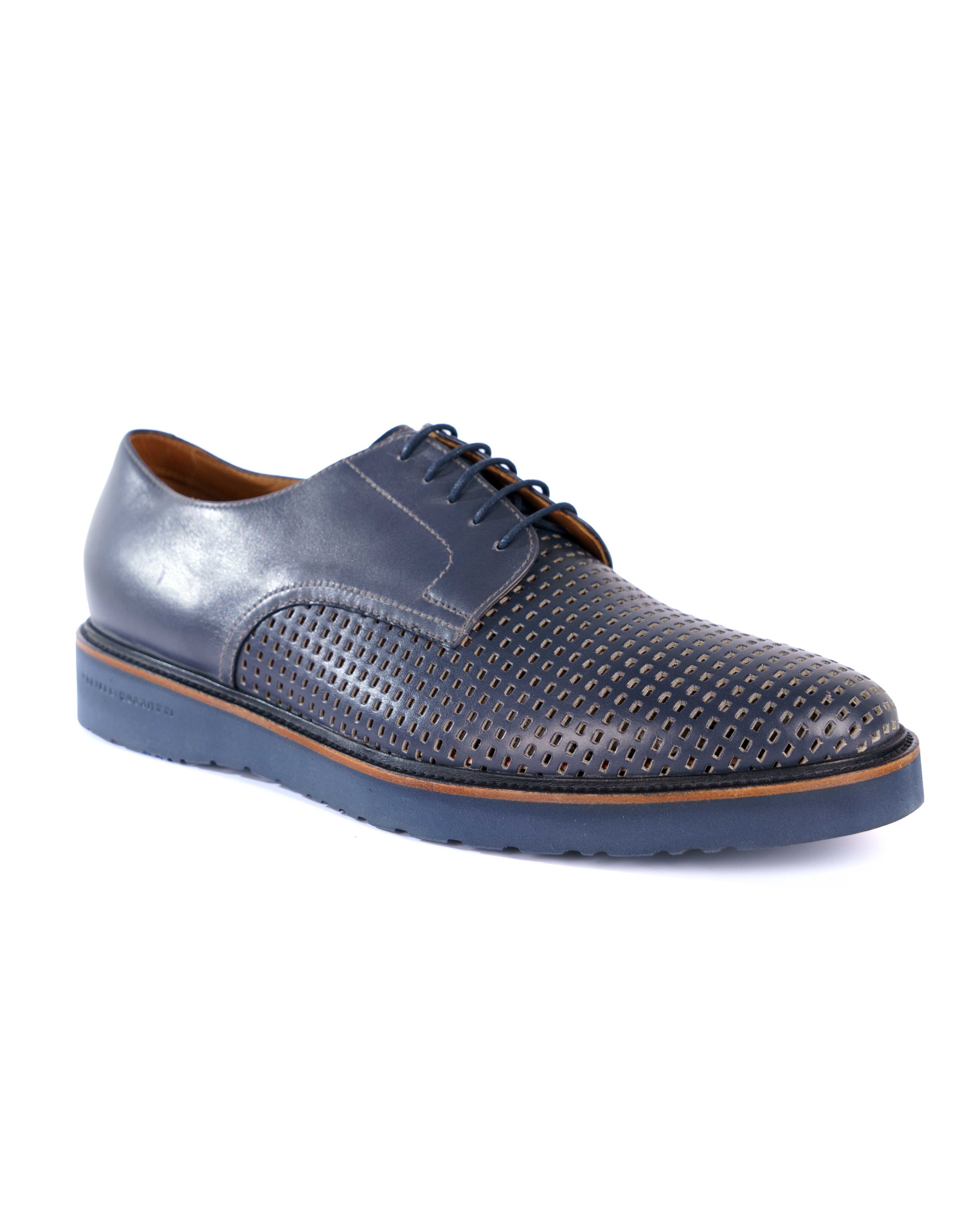 Blue Derby Shoes - BEVAVA