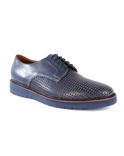 Blue Derby Shoes