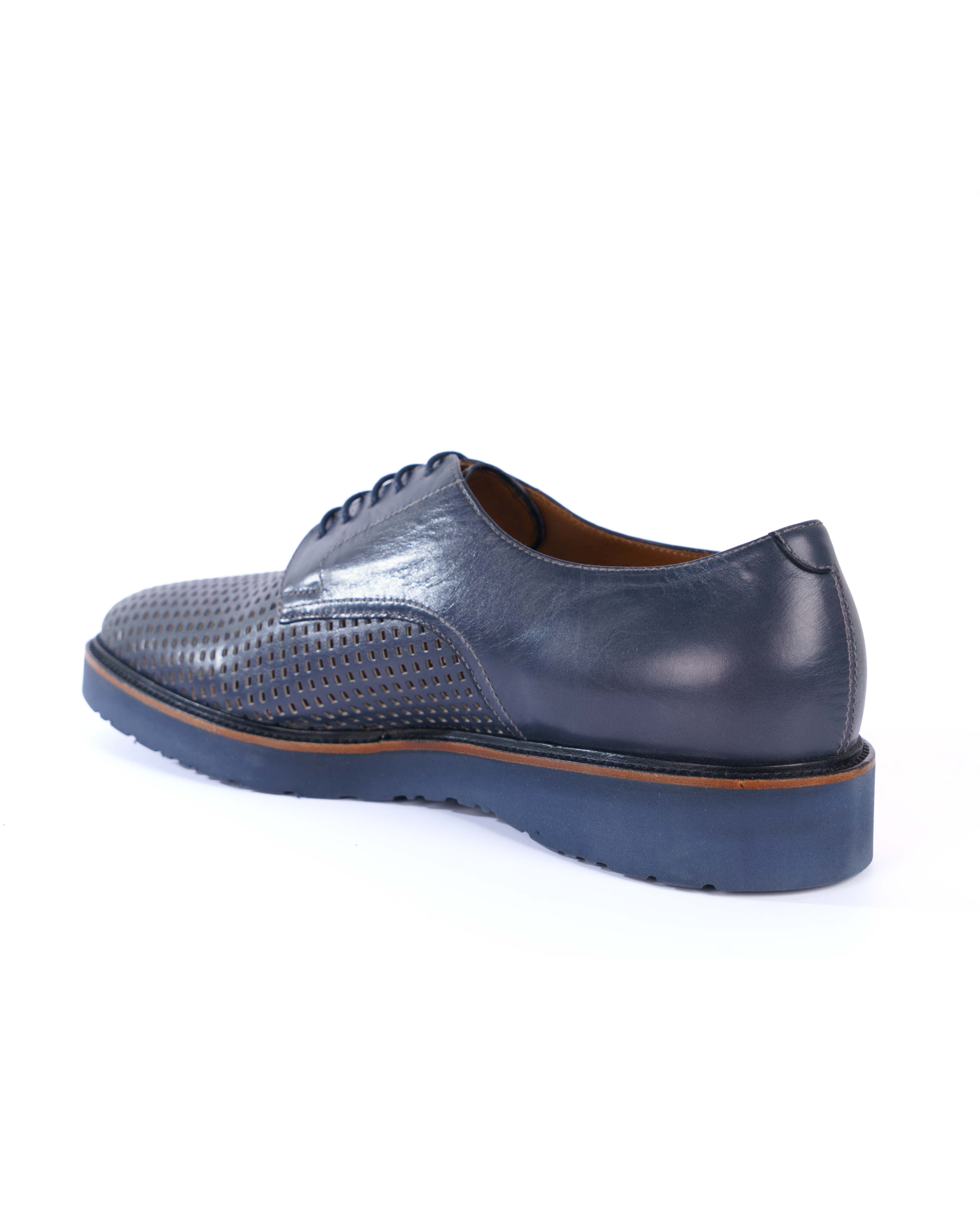 Blue Derby Shoes