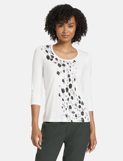 3/4 Sleeve Top With An Animal Print_471447-16330_9702_07