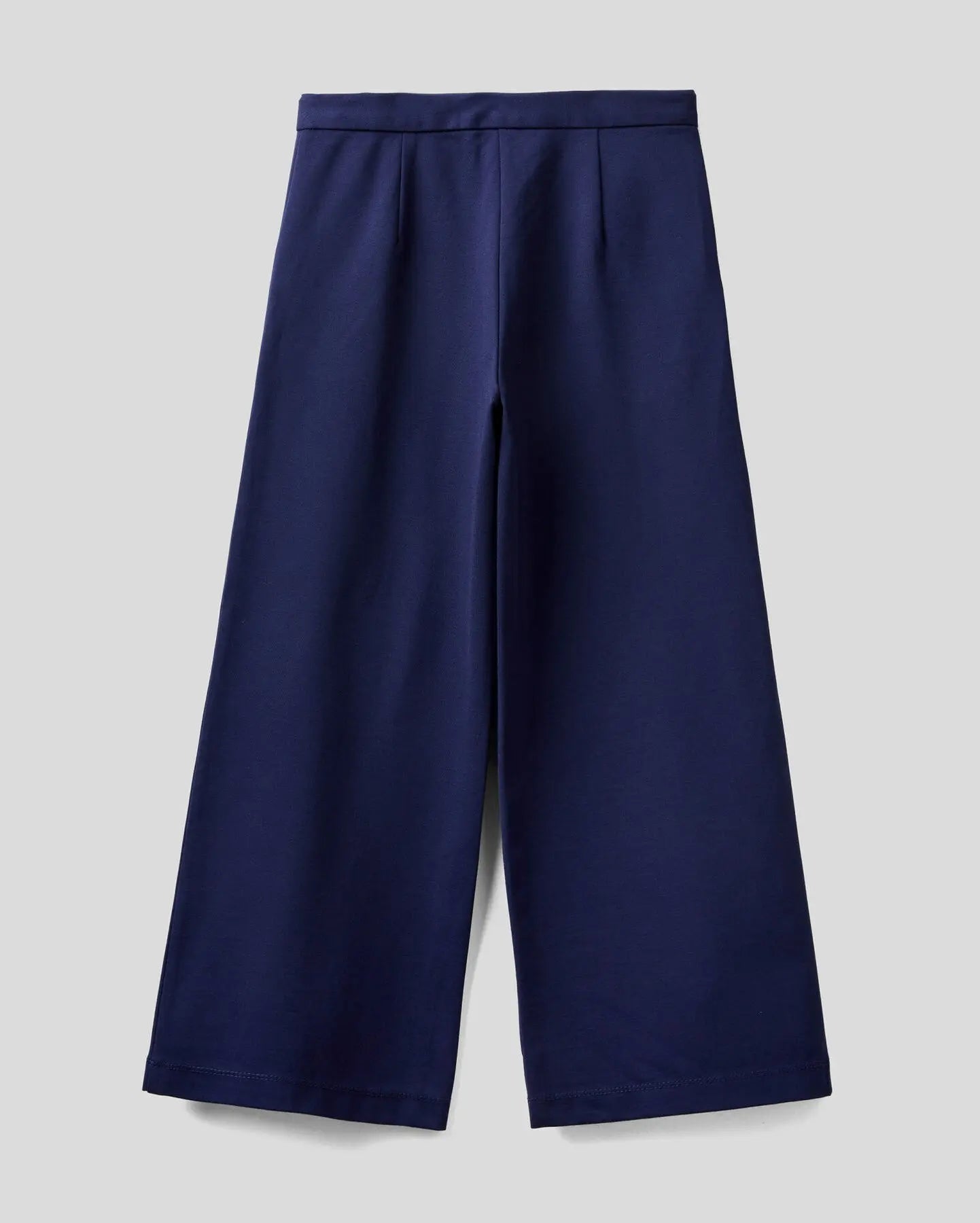 Dark Blue Palazzo Trousers In Viscose Blend - BEVAVA