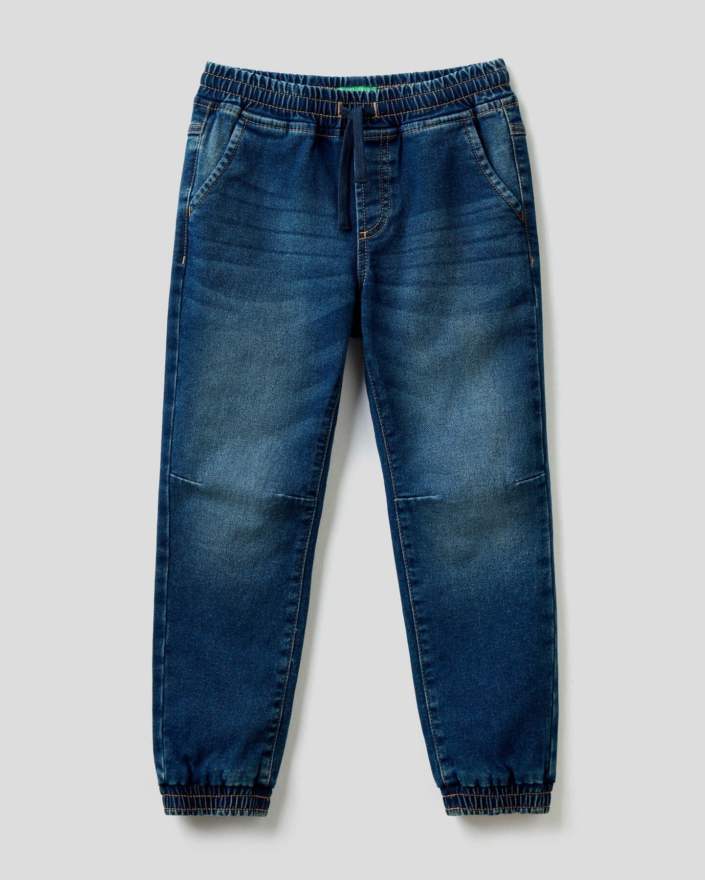Dark Blue Joggers In Stretch Cotton Benetton