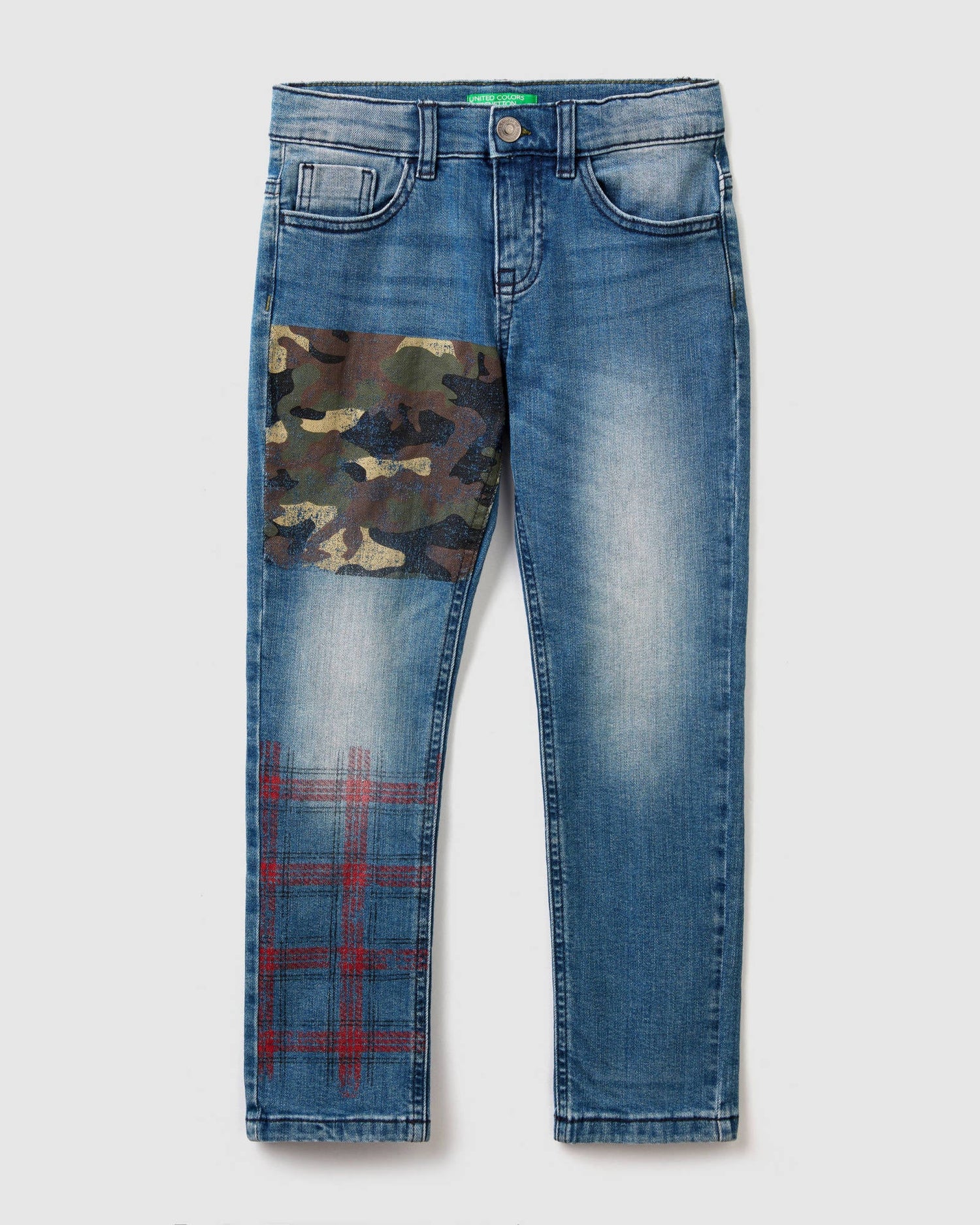 Middle Blue Trousers Benetton