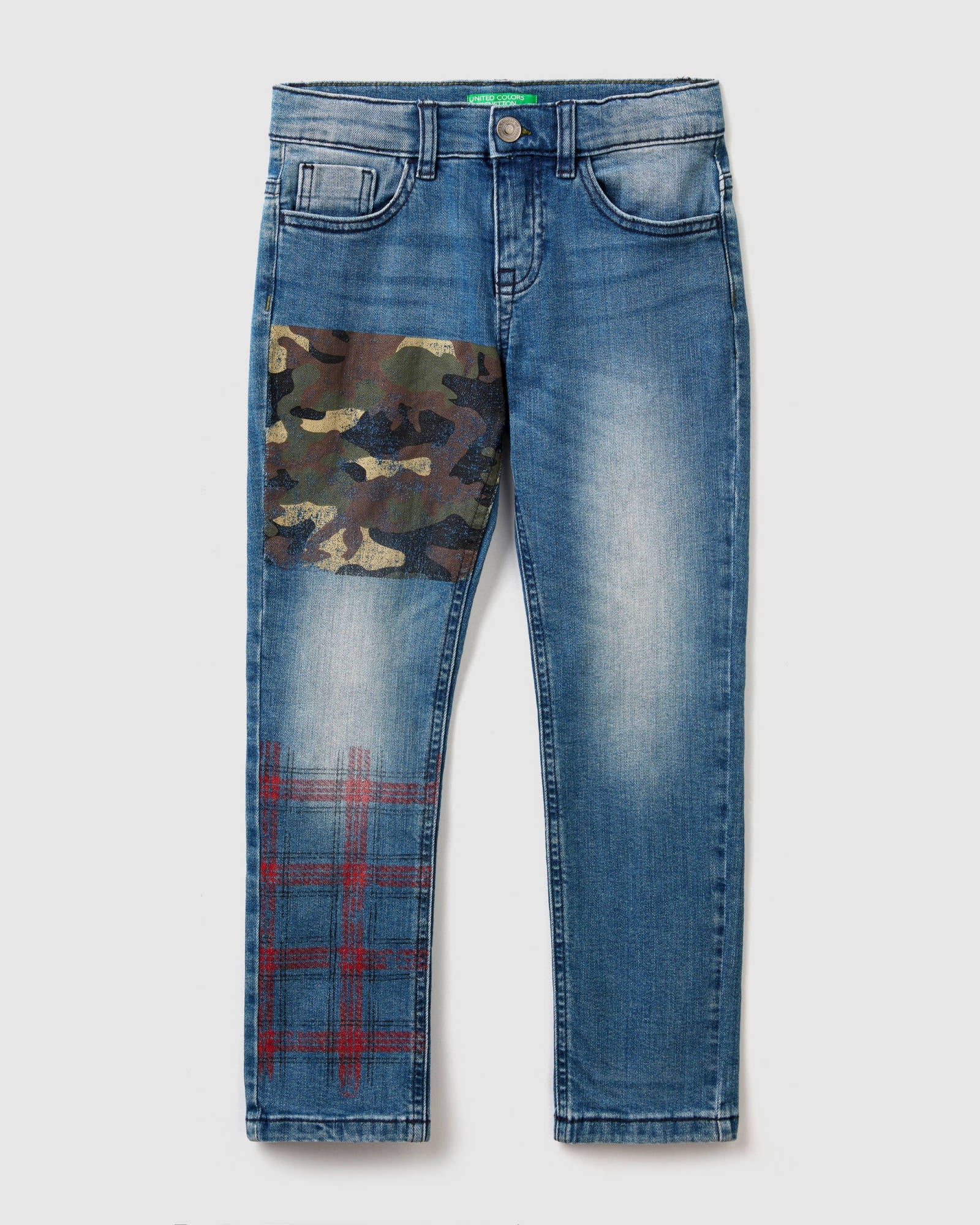 Middle Blue Trousers Benetton