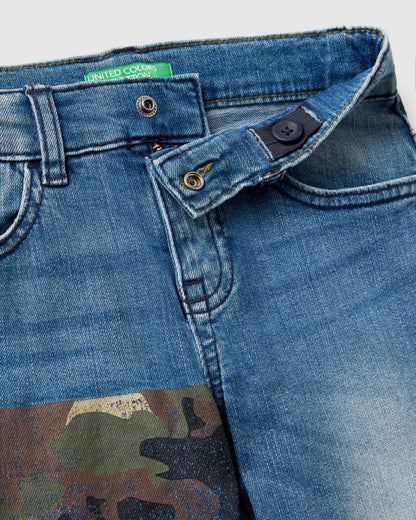 Middle Blue Trousers Benetton