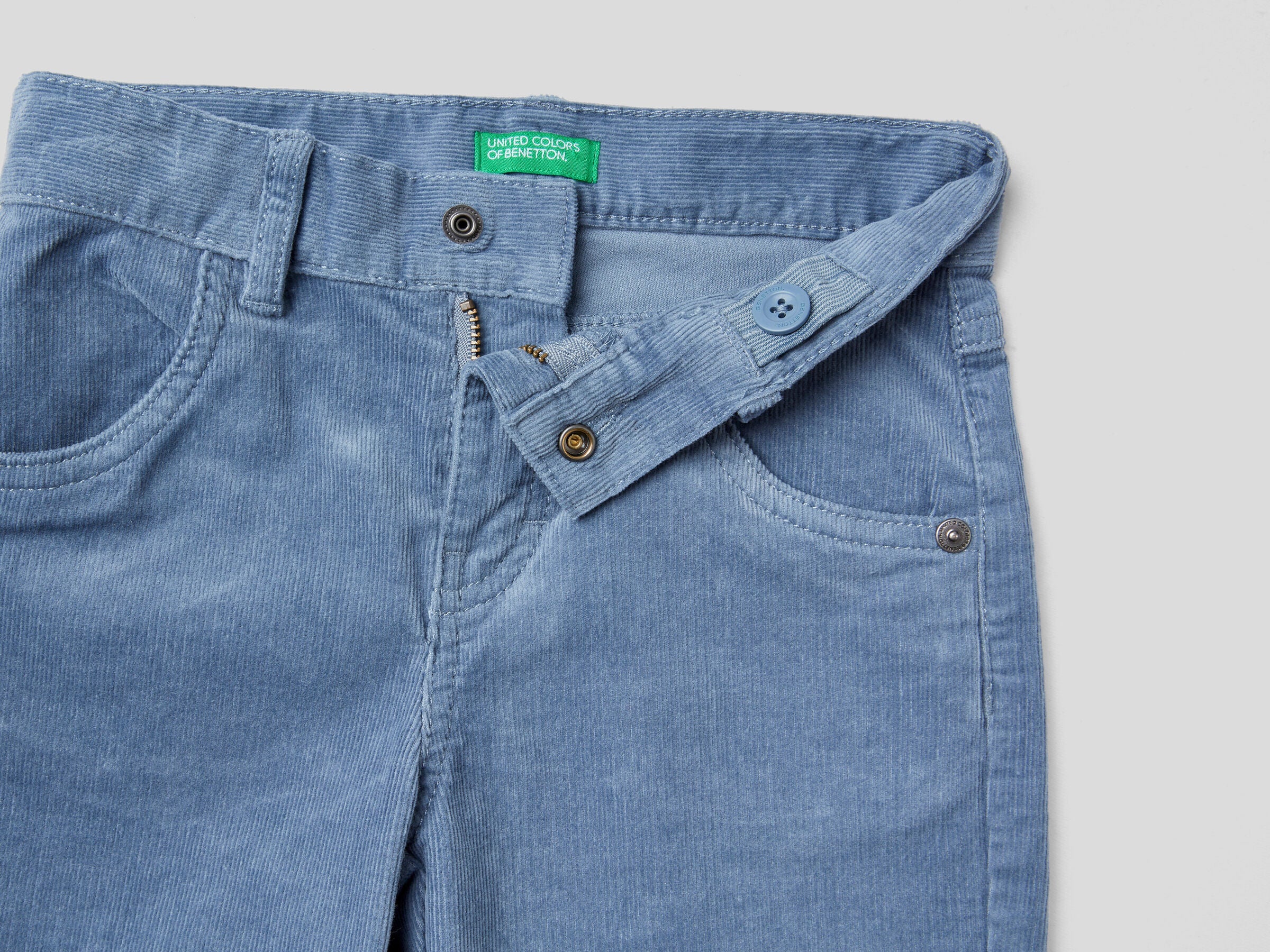 Stretch Corduroy Trousers Benetton