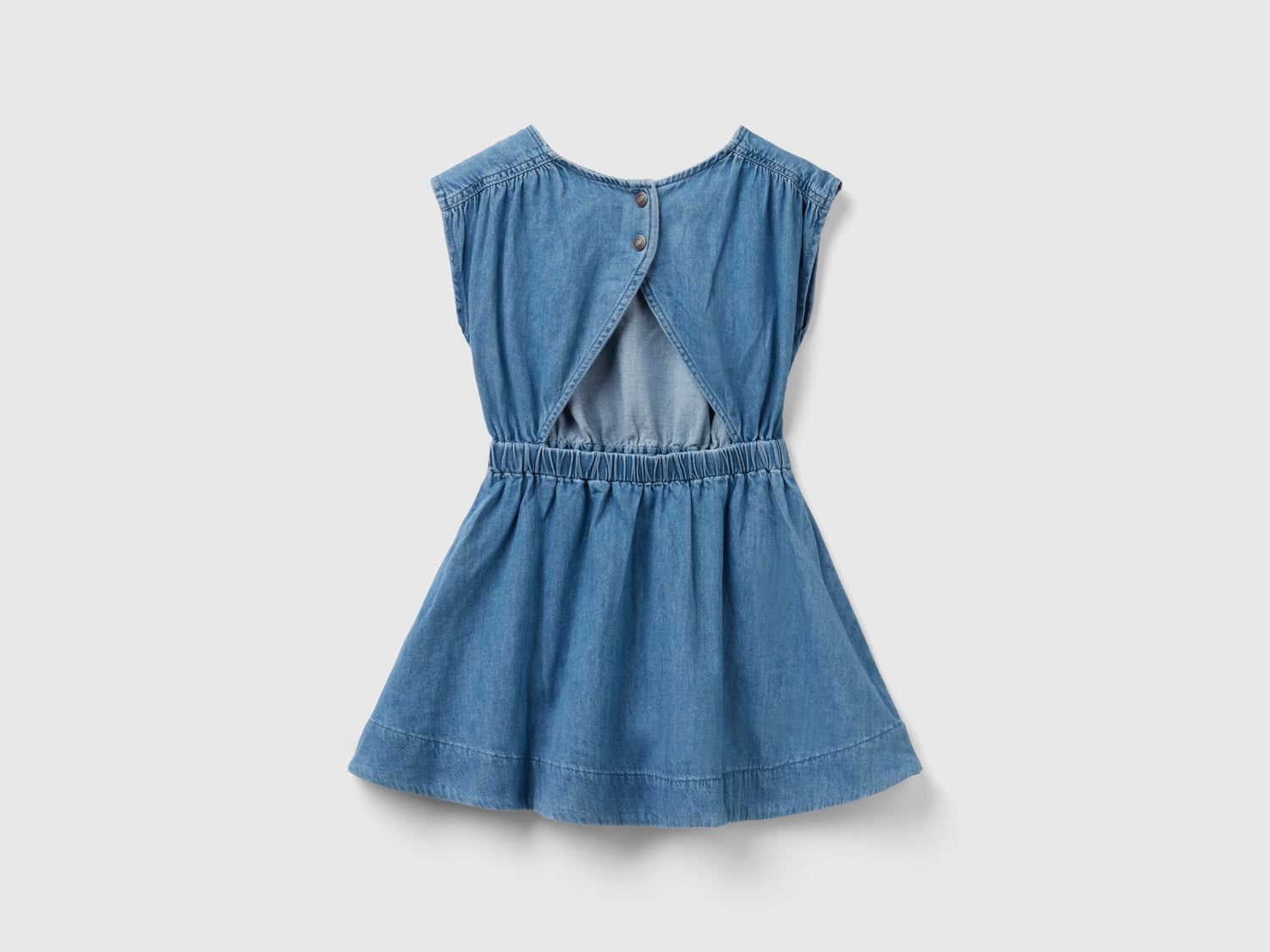 Denim Dress With Ruffle_4AD6CV029_901_02