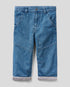 Light Blue Loose Fit Five-Pocket Jeans Benetton
