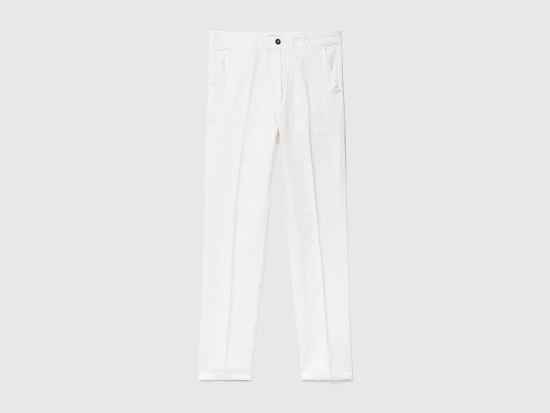 Chinos In Pure Linen_4AGH55HW8_074_01